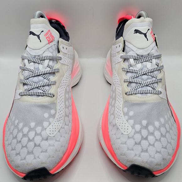 Puma ForeverRun Nitro White Sunset Glow Galactic Gray Womens 7 Running Shoes - Picture 4 of 11